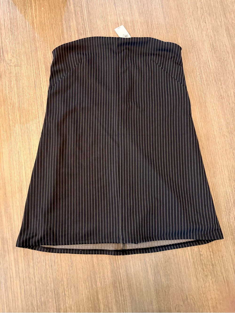Express Black Pinstripe romper dress - hidden shorts